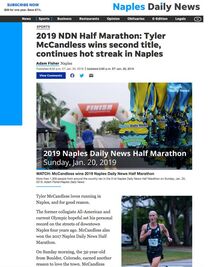 Tyler McCandless Naples Half Marathon