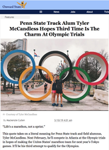 Tyler McCandless Onward State Olympic Trials